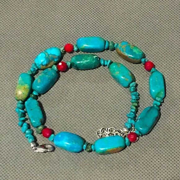 BARSE Sterling Silver Turquoise Semiprecious Necklace NWOT - Picture 7 of 13